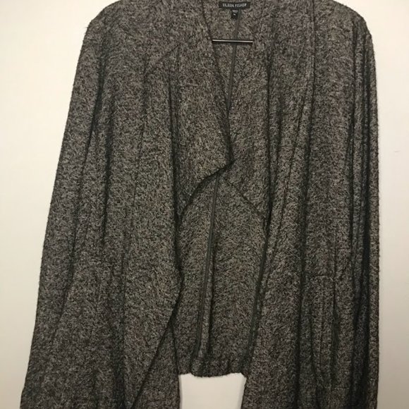 Eileen Fisher Drop Front Jacket with Pockets Size M - Picture 2 of 11